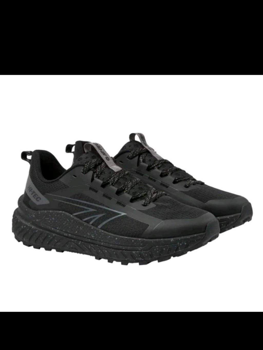 HiTec Mens 11 Black Athletic Trail Sneakers Brand New In Box
